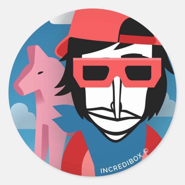 CHILD CLASSIC ROUND STICKER (Front)