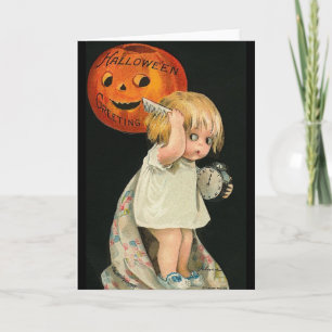 Child Combing Hair Card