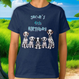 Child Dalmatian Dog Birthday Party T-Shirt