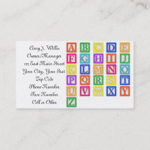 Child Day Care Business Card