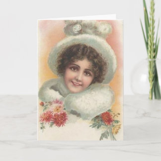 Child Dressed for the Holidays Holiday Card