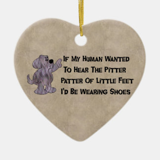 Child-Free Puppy Dog Ceramic Tree Decoration