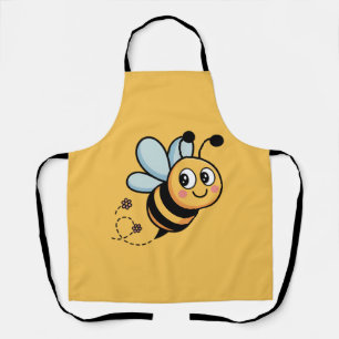 Child-Friendly Bee Mascot with Dotted Trail Apron