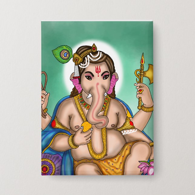 Child Ganesha Button (Front)