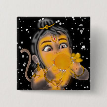 Child Hanuman Button