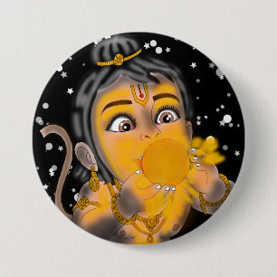 Child Hanuman Button