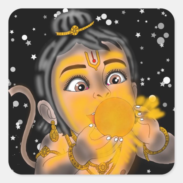 Child Hanuman Stickers (Front)
