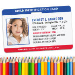 Child ID Identification Emergency Custom Photo  ID Badge<br><div class="desc">Child Safety ID Badge Overview: Ensure your child's safety and security with our custom Child Safety ID Badge. Designed specifically for young children, this ID badge provides essential information that can be critical in an emergency. Key Features: High-Quality Photo: A clear, recent photo of your child for easy identification. Personal...</div>