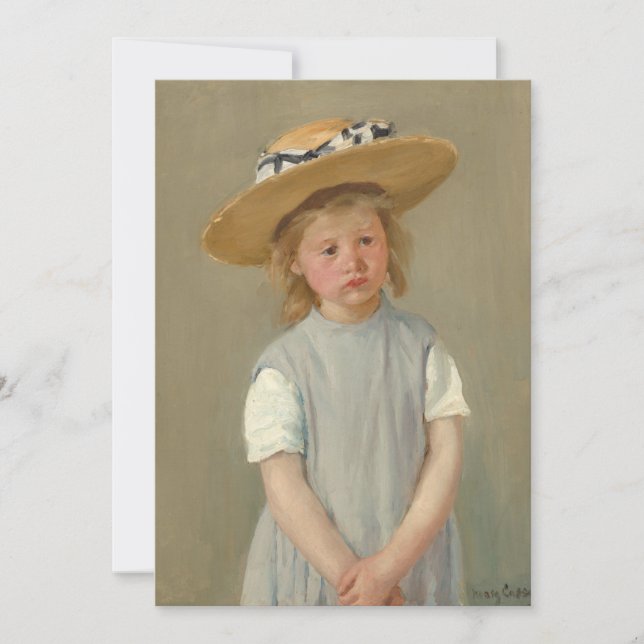 Child in a Straw Hat | Mary Cassatt (Front)
