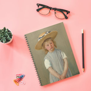 Child in a Straw Hat Mary Cassatt Notebook