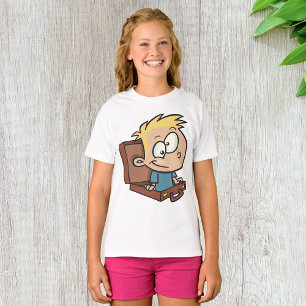 Child In A Suitcase Girls T-Shirt
