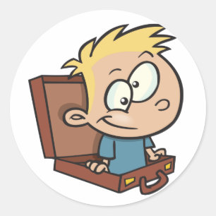 Child In A Suitcase Stickers