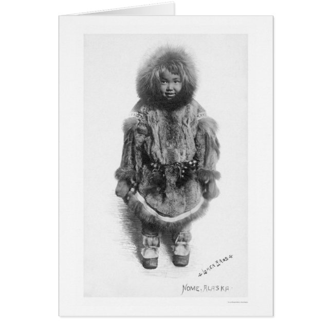 Child In Fur Nome Alaska 1920 (Front)