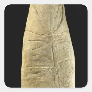 Child in swaddling clothes square sticker