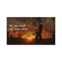 Child In Tire Swing Business Card