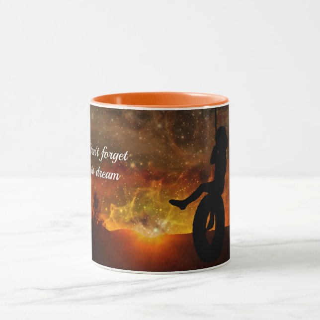 Child In Tire Swing Coffee Mug (Center)