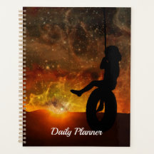 Child In Tire Swing Daily Planner