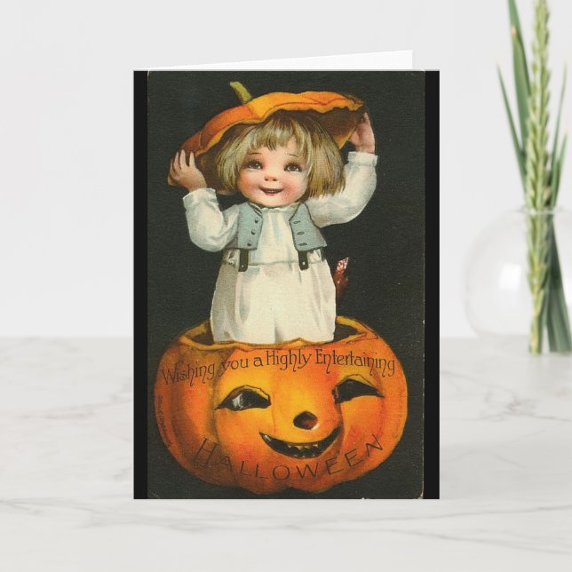 Child inside Pumpkin Card (Front)