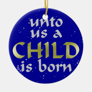 Child is Born scripture ornament