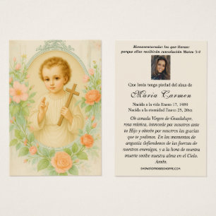 Child Jesus Guadalupe Spanish Funeral Prayer