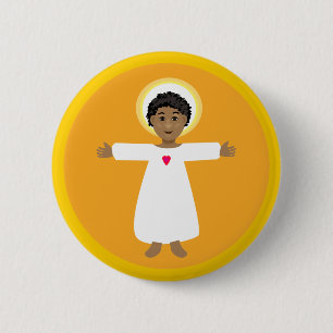 Child Jesus love heart 6 Cm Round Badge