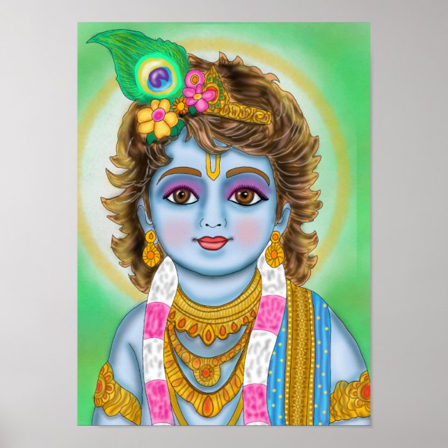 Child Krishna Poster (Front)