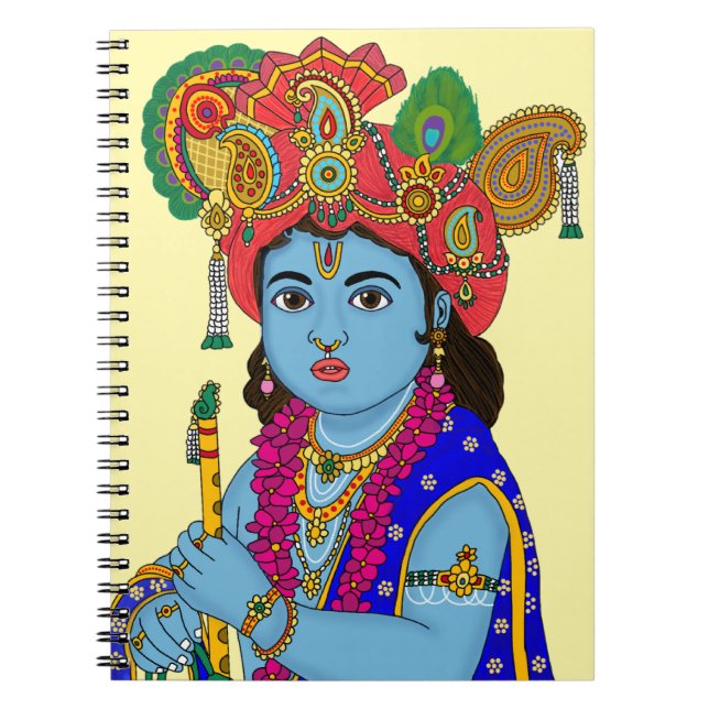 Child Krishna Stationery Notebook (Front)