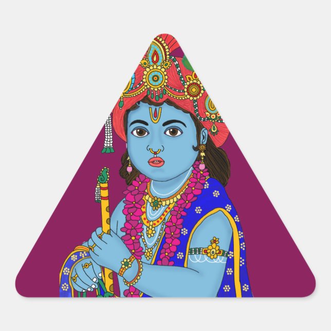 Child Krishna Sticker (Front)