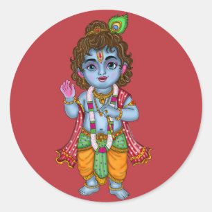 Child Krishna Sticker