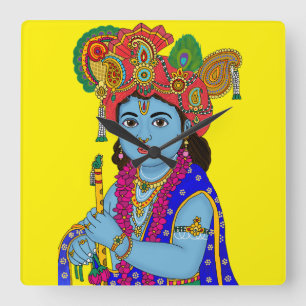 Child Krishna Wall Clock