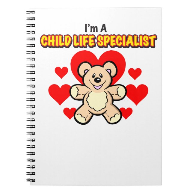 Child Life Specialist Teddy Bear Notebook (Front)