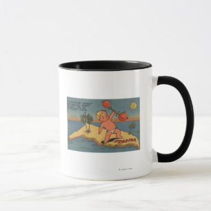 Child Lifting Barbell of Oranges Mug
