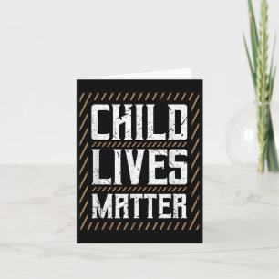 Child Lives Child Awareness Month Card