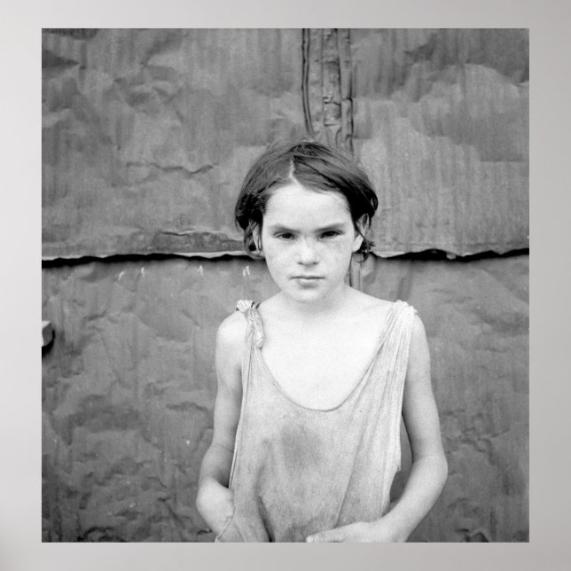 Child living in Oklahoma City shacktown - 1936 Poster (Front)