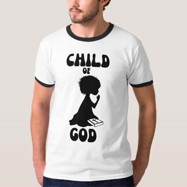 Child Of God Bible Quote Men's Ringer T-Shirt (Front)