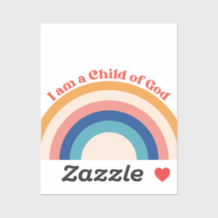 Child of God Christian Stickers   Rainbow 