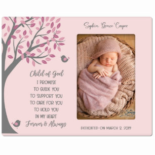 Child of God Commemorative Pink Picture Frame