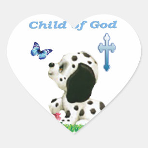 Child of God Heart Sticker