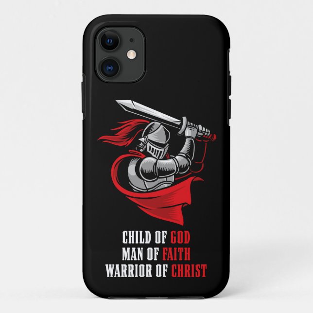 Child of GOD - Man of FAITH - Warrior of CHRIST  Case-Mate iPhone Case (Back)
