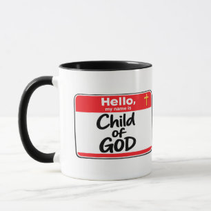 Child of GOD - Name Tag Mug