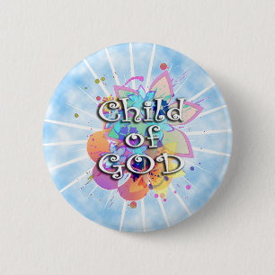 Child of God, Pastel 6 Cm Round Badge