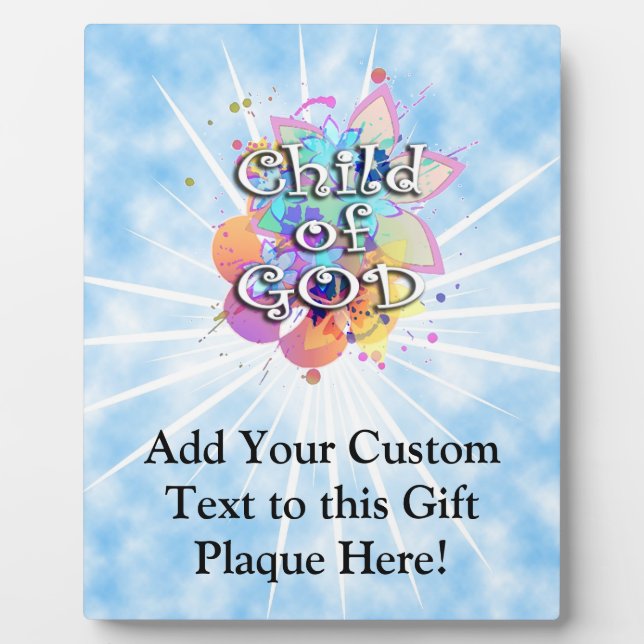 Child of God, Pastel Plaque (Front)