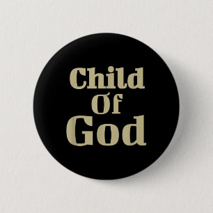 Child Of God Retro Jesus Religious Christian Bible 6 Cm Round Badge