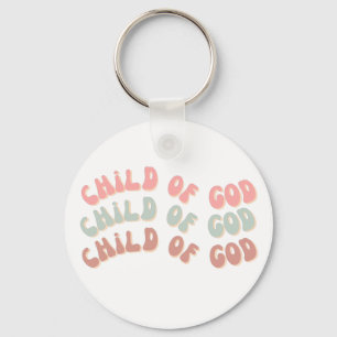 Child of God Retro Waves Key Ring