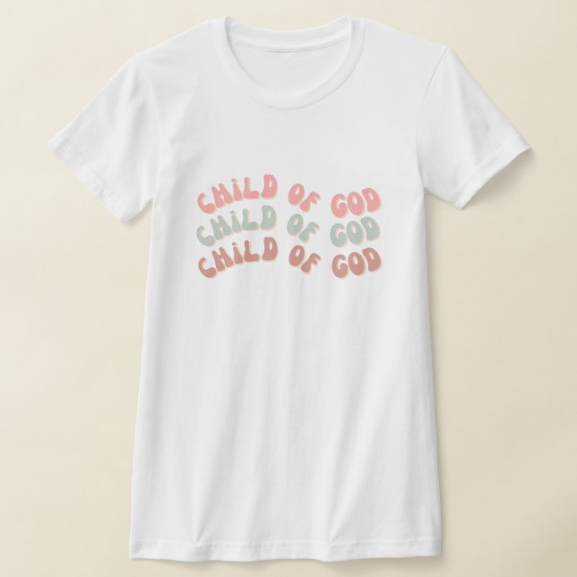 Child of God Retro Waves T-Shirt (Laydown)