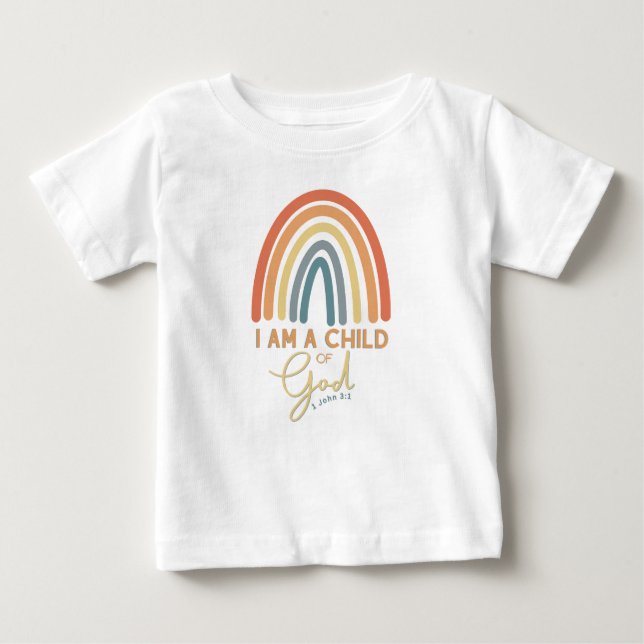 Child of God T-shirt with Rainbow Design (Front)