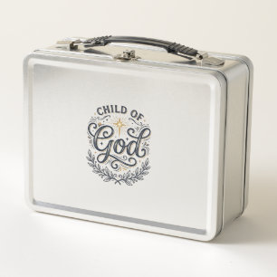 Child Of God Vintage Engraving Shirt Design_1 Metal Lunch Box