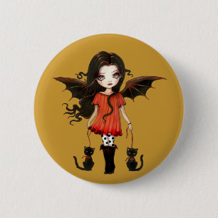 Child of Halloween Little Vampire Button