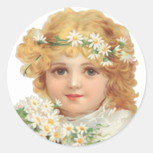 Child of Spring Classic Round Sticker
