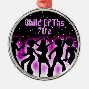 Child Of The 70's Pink Metal Tree Decoration